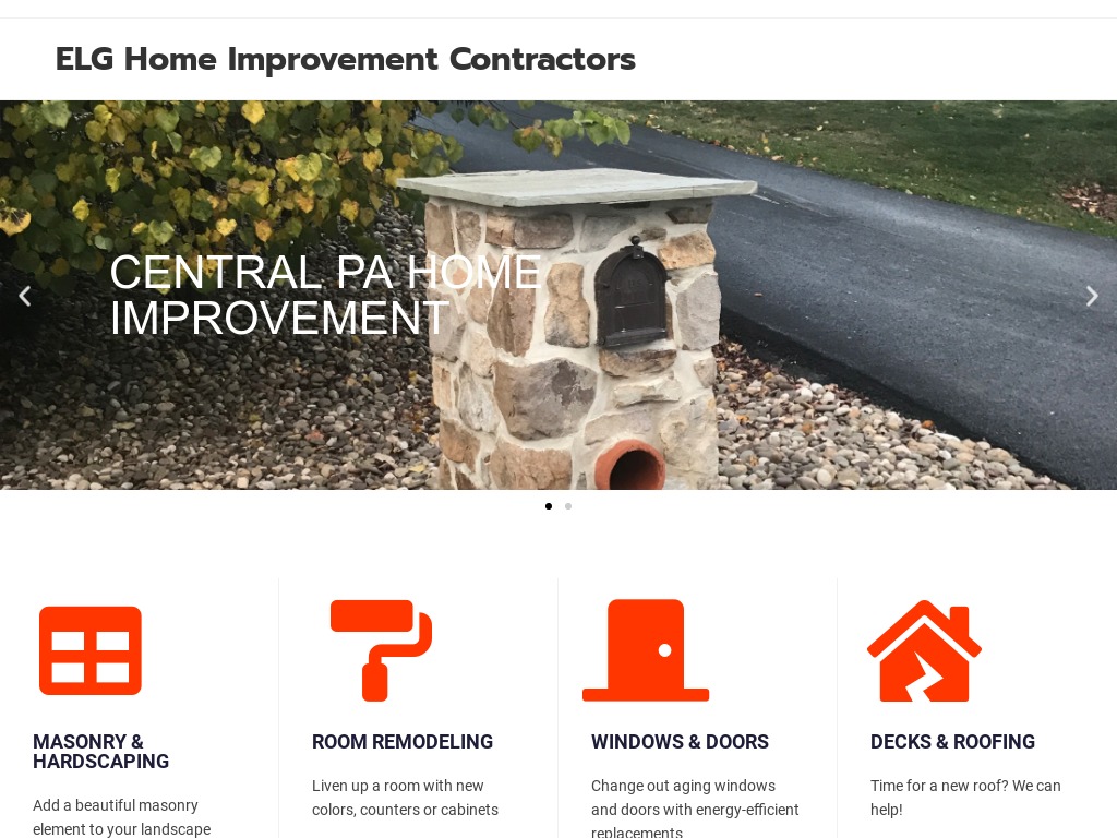 ELG Home Improvement website